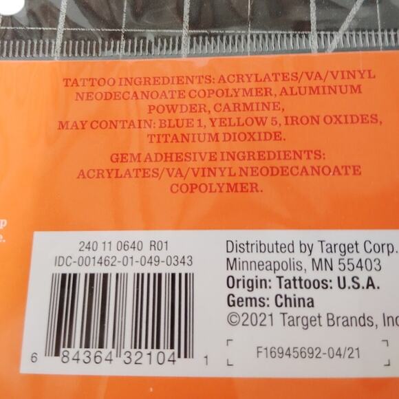 2 Packages – Mermaid Tattoo & Gem Costume Makeup Kit – Hyde & EEK! Boutique - Picture 6 of 6